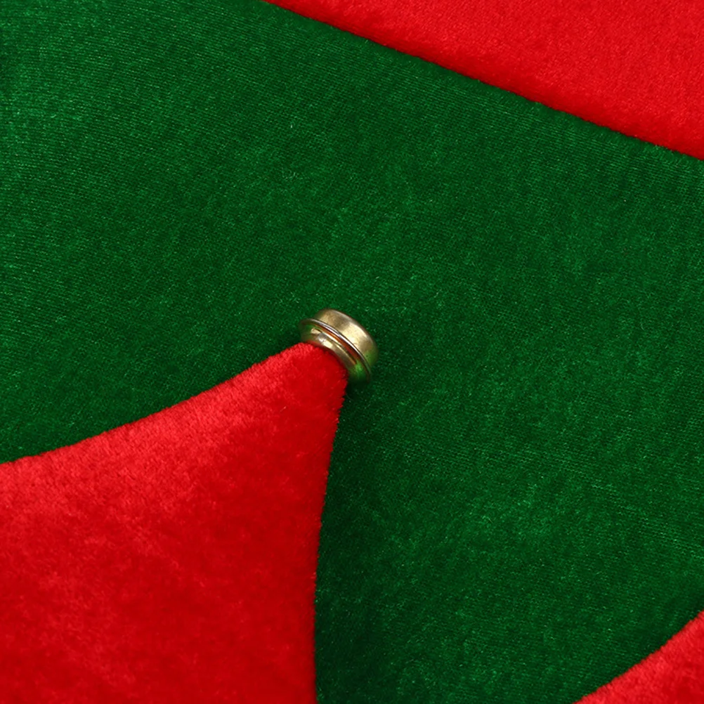 

Christmas Bell Hat Red Green Clown Show Carnival Decorative Funny Cosplay Santa Hat for Adults Reusable Party Costume