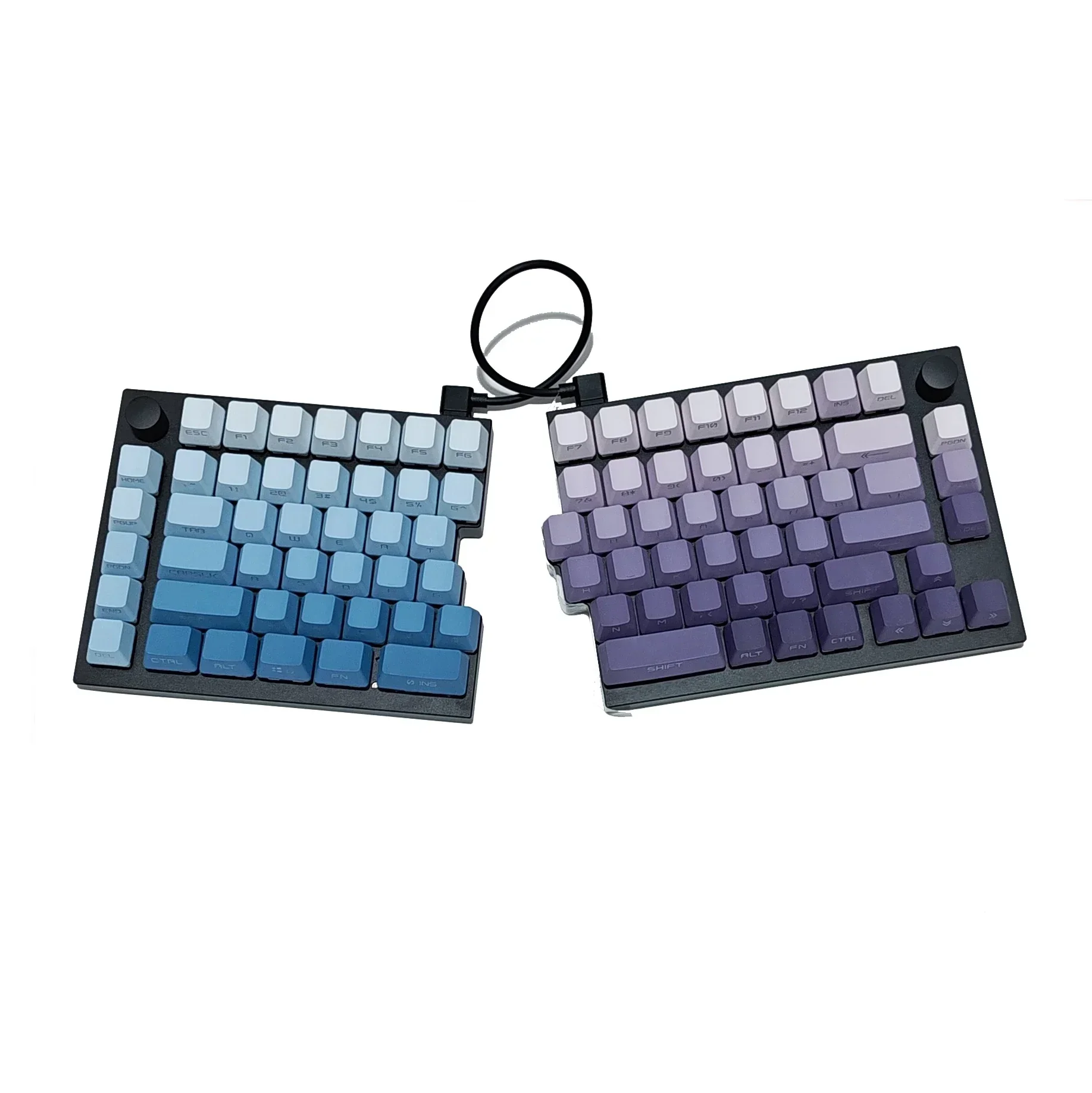 

Q11 Split Mechanical Keyboard Wired Mac Gasket Pluggable Shaft Rgb 75% Aluminum Kit Hot Swap Custom Pc Office Gaming Keyboards