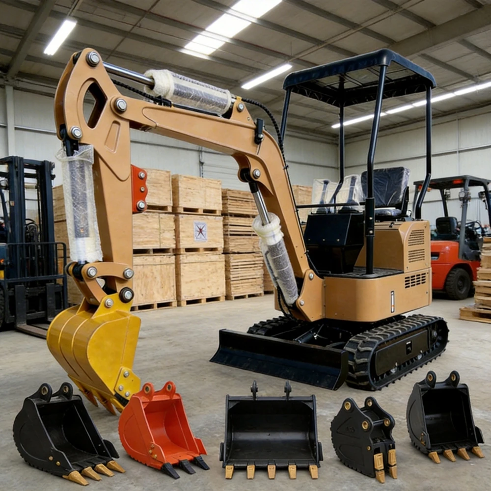 

1.2Ton mini excavator kubota engine Epa/Euro 5 europe construction mini diesel excavator mini diggers multifunctional tools