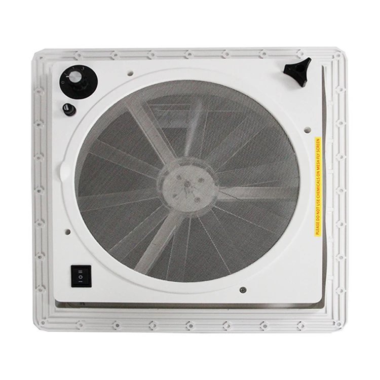 3/10-speed RV Exhaust Fan with Sunroof and Lights,RV Rooftop Modification Accessories,Camp Vehicle Electric Ventilation Fan
