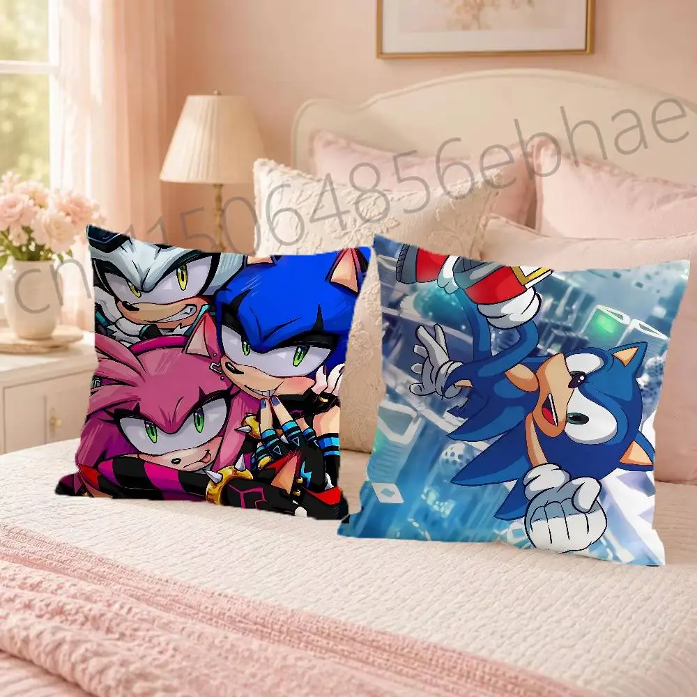 FOR Shadow The Hedgehog Pillow Case Comfy Pillow Cover Cute Funny Pillowcases For Sofa Car Home Decor