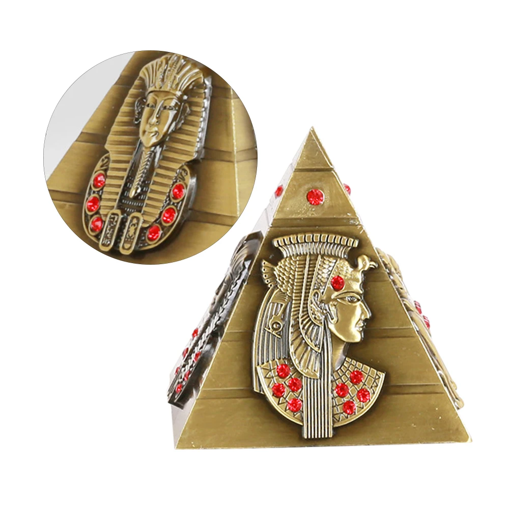 

Retro Furniture Ornaments Pyramid Sculpture Desk Decor Ancient Vintage Office Model Gift Figurine Statue Home Bookshelf
