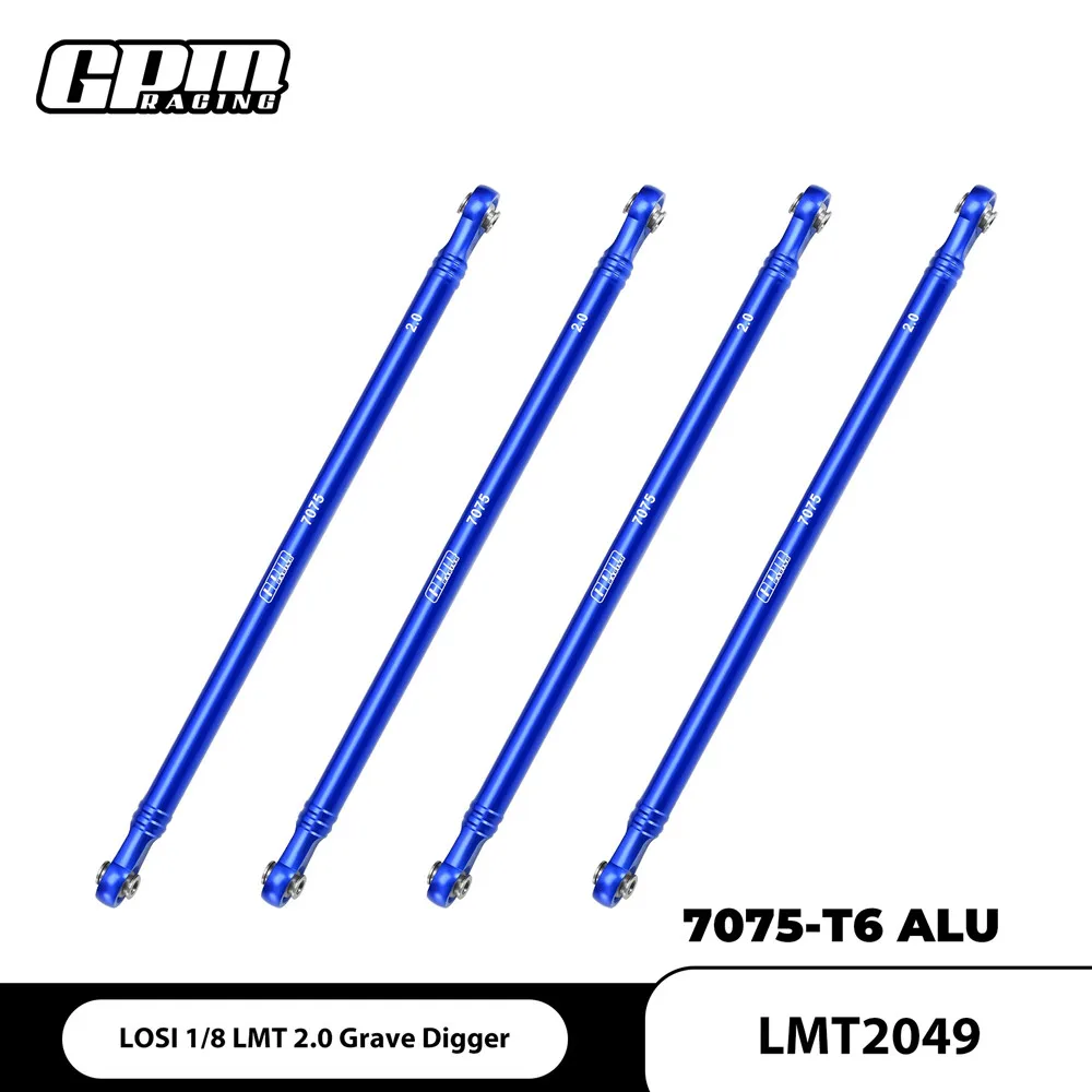 

GPM 7075 Aluminum Upper Link Bar Set For LOSI 1/8 LMT 2.0 Grave Digger LOS244013