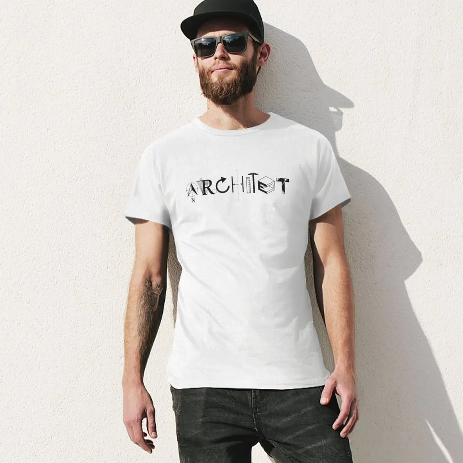 architect T-shirt boys animal print summer tops boys whites hippie clothes big and tall t shirts for men