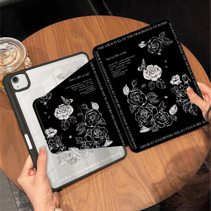 Para Ipad 8. a generación funda Ipad Mini 6 cubierta de rotación con ranura para bolígrafo para Pro 11 2.a 3a 4a IPad Air 5 Air 4 10,9 funda para tableta