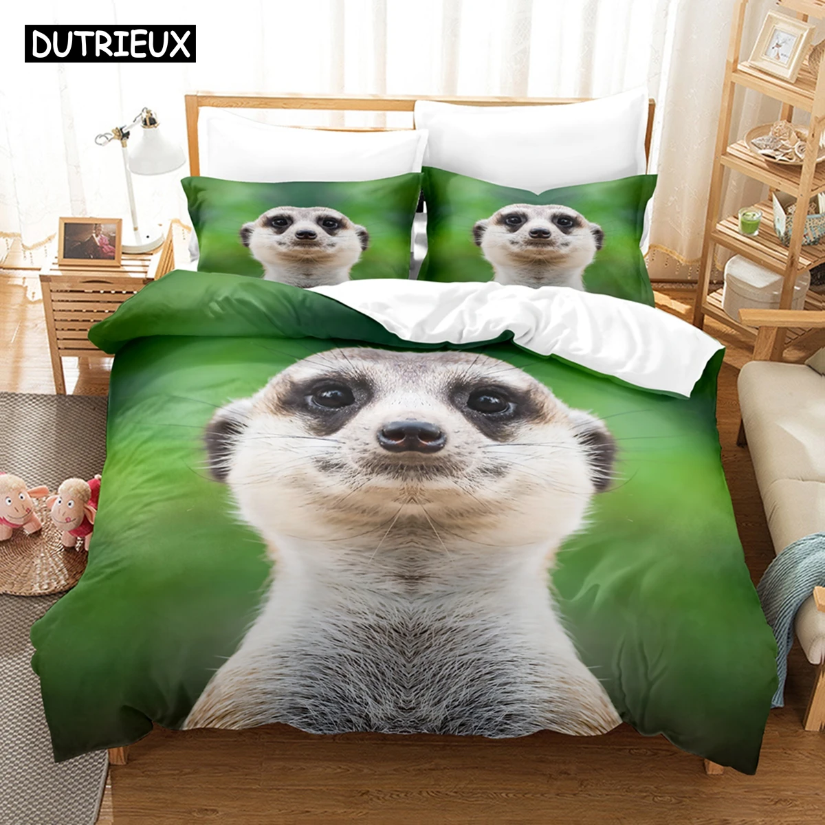 

3D Sloths Bedding Sets Duvet Cover Set With Pillowcase Twin Full Queen King Bedclothes Bed Linen