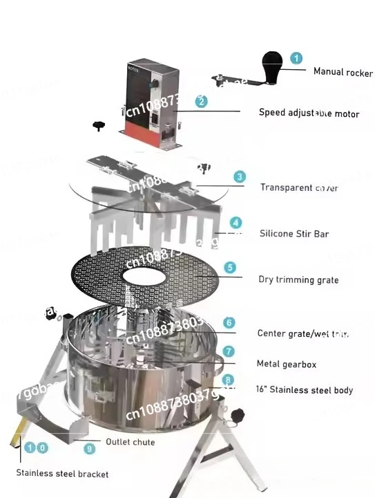 

16-дюймовый фонарь, встроенный в нож для стрижки травы и листьев из нержавеющей стали, триммер для листьев и почек