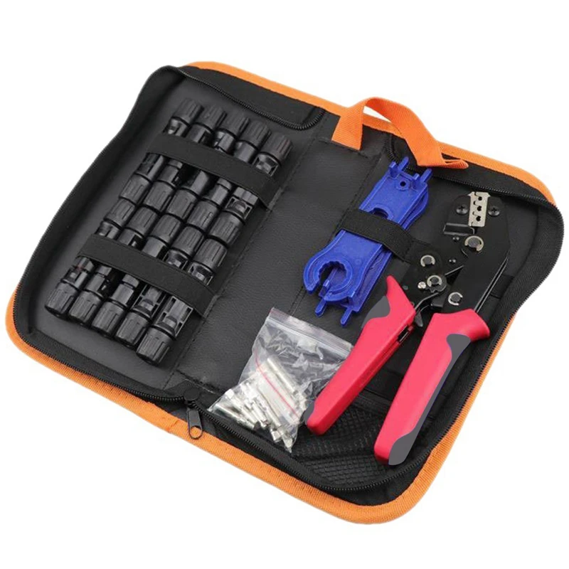 SN-2546B Connector Terminal Crimping Pliers Solar Photovoltaic Crimping Tool Complete Accessories Combination Set