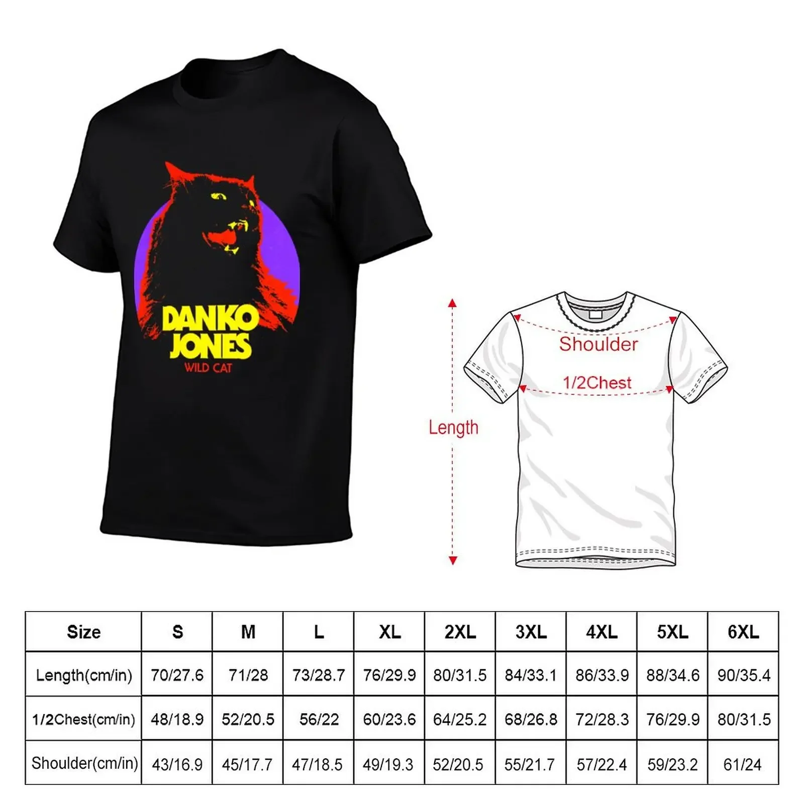 Danko Jones Wild Cat Underwaist Tri-blend T-Shirt vintage t shirts anime figures t shirts for men cotton