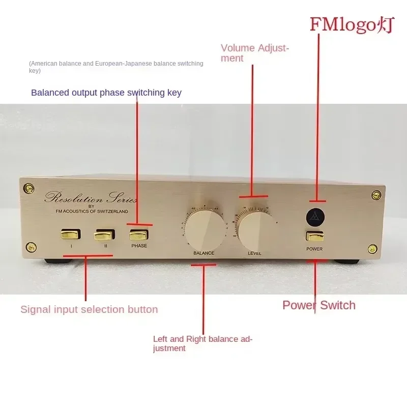 SUQIYA Reference FM255 Class A Preamplifier RCA Balanced XLR HIFI Preamplifier for Audio Amplifier