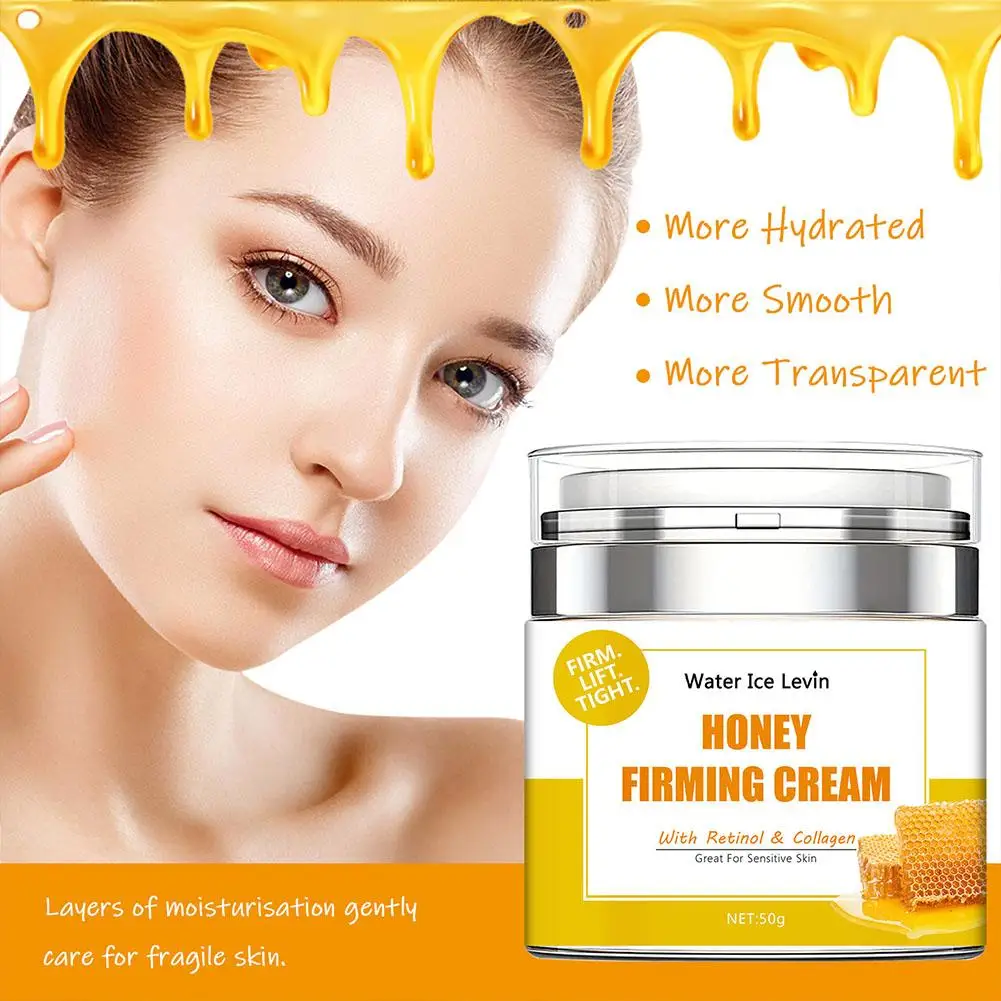 Honey Body Cream Moisturizing Repair Refreshing Non-greasy Fine Dryness Products Care Skin Lines Reduce 50g Body D0X7