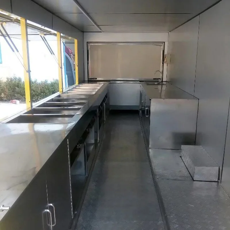 New Design Food Truck Food Trailer for Street Restaurant BBQ Barber Shop Kebab Fast Food Products
