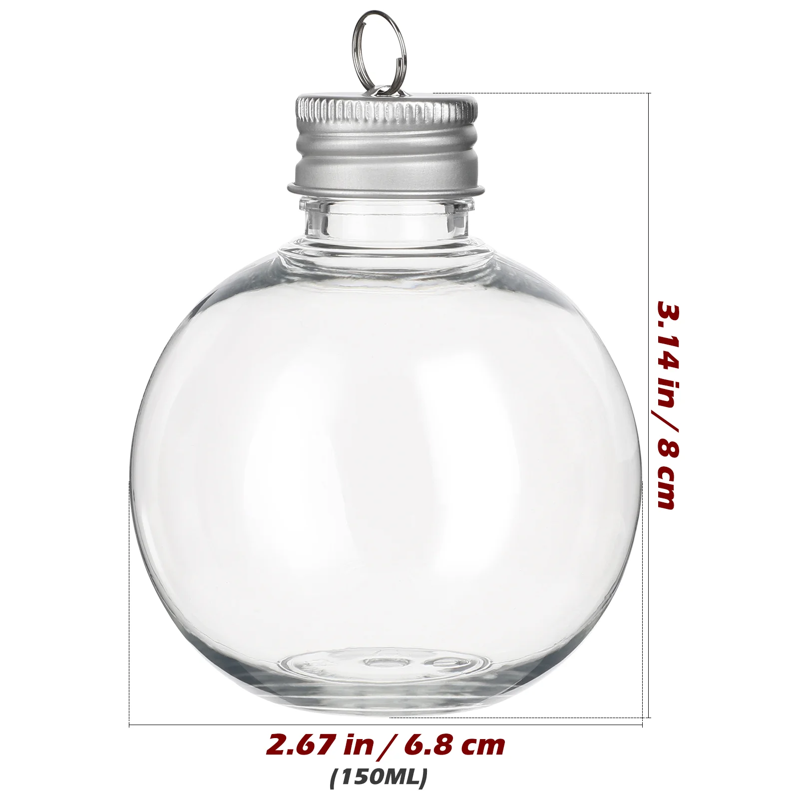 10 Pcs Christmas Spherical Bottle Water Bottles Outdoor Juice Anti-leak Storage Multi-function Plastic Drinking Milk