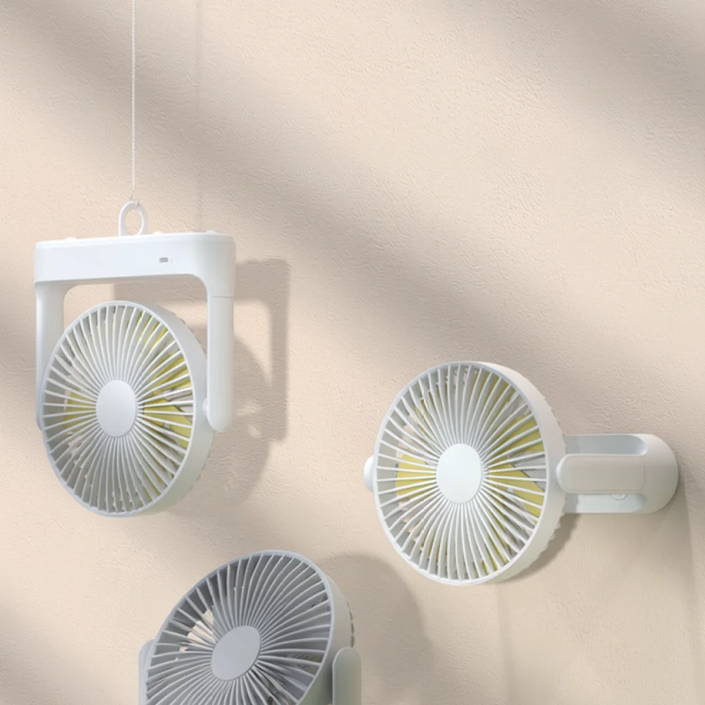 Quiet USB Desktop Wall Fan Powerful Cooling Air Circulator Compact Portable Fan For Home Office Kitchen Dorm Room
