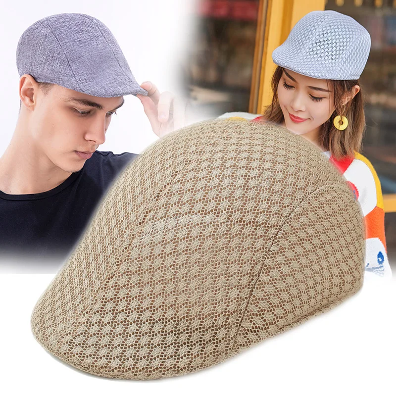 Thin Knitted Forward Hat Women Are Pure Spring and Summer All-match Beret Korean Style Breathable Sunshade Fashion Cap