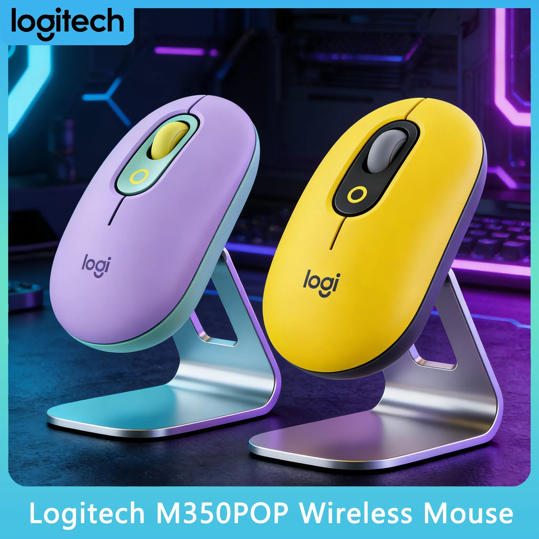 

Logitech M350 POP Small Hand Friendly Mouse Compact 3-Device Switching