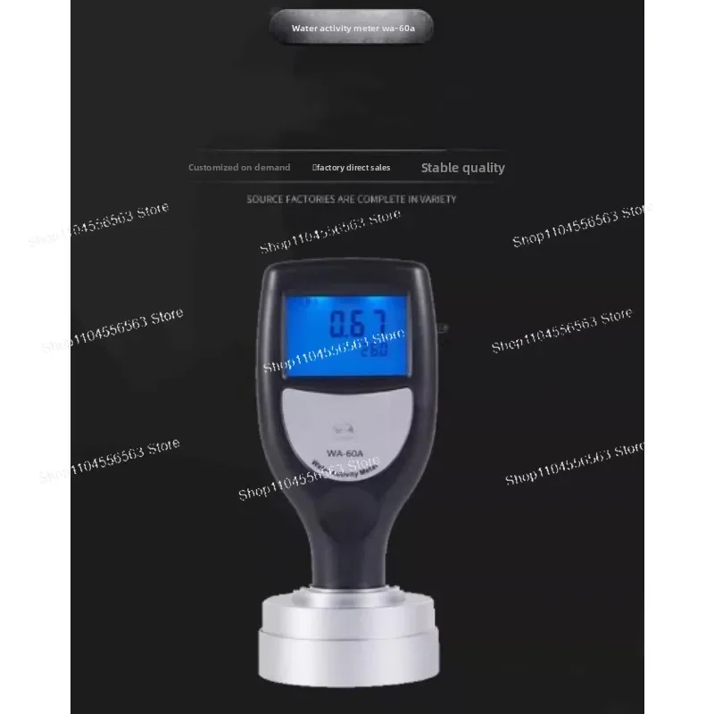 Digital Water Activity Meter WA-60A - High Precision (0aw~1.0aw) Portable Tester for Food & Bread