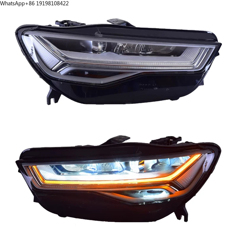 

Фары YU GUANG для Audi A6 A6L C7 Avant Allroad 2012-2018, светодиодные фары, аксессуары для автомобиля, модернизированные передние фары