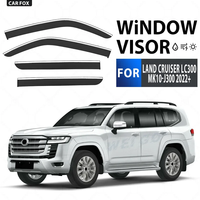 

For LAND CRUISER LC80 LC100 LC200 LC300 Car Window Visor Awning Shelters Windshield Side Window Rain Sun Shade Accessories
