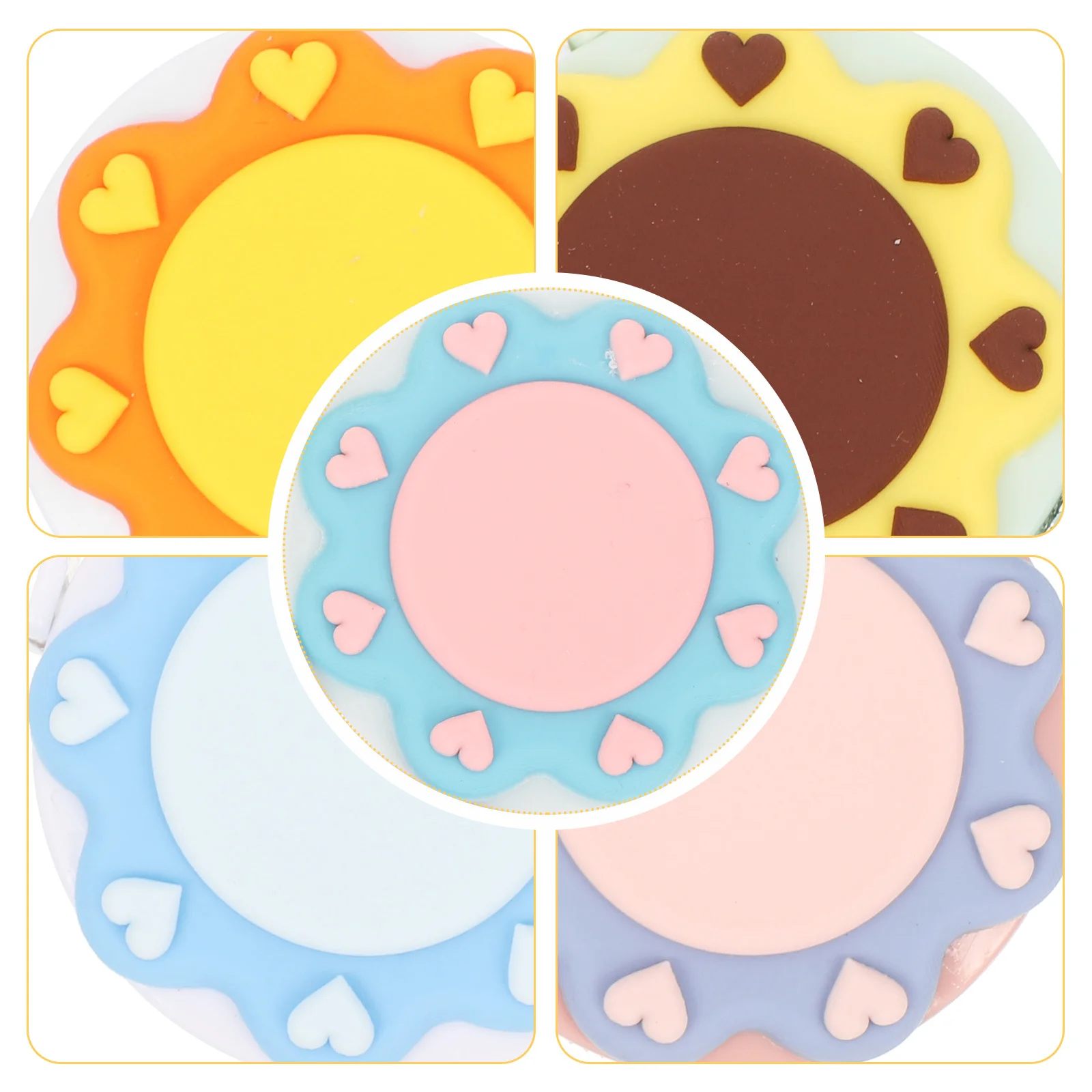 

5Pcs Mini Tape Measure Retractable Dual Side Clear Marks for Body Waist Sewing Tailoring Measurements Tape Measure