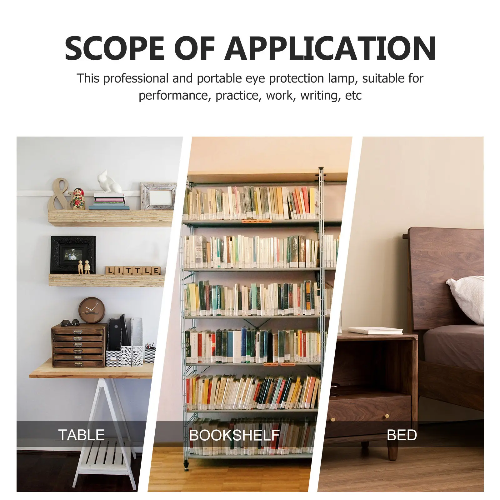 

Clip Type Table Light Operated Small Reading Lamp for Piano Desk Bedside Study Portable LED Lamp for Practice Work