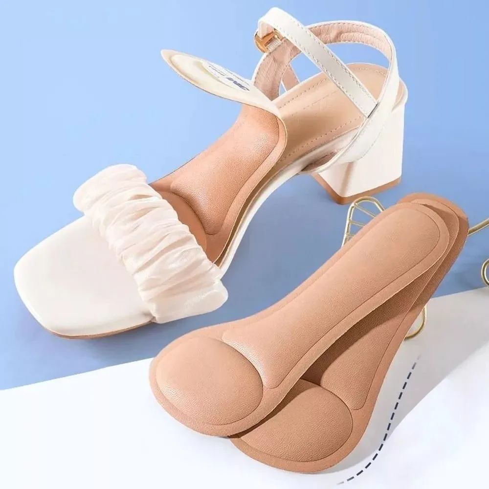 ذاتية اللصق عالية الكعب النعال المضادة للانزلاق النساء عالية الكعب وسادة مريحة امتصاص العرق الأحذية ملصقات