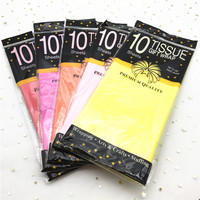10Sheets/bag Tissue Paper Flower 50*66cm Gift Packaging Home Decoration Festive & Party Wedding DIY Gift Packing Supplies