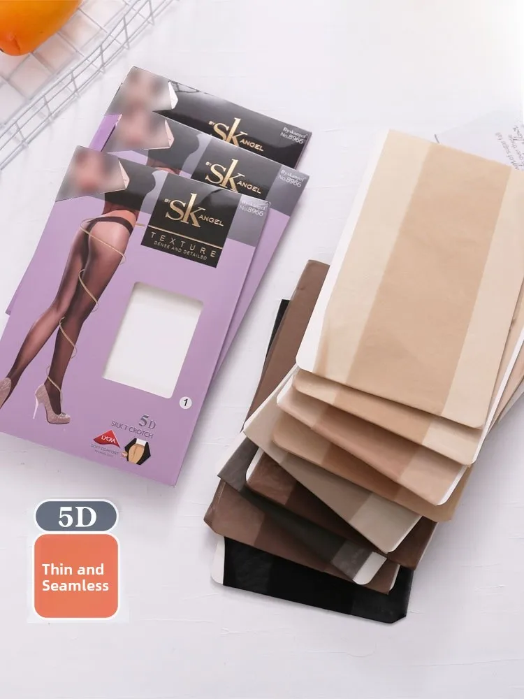

Ultra-Thin Invisible T-Ba Stoings 3D SK Sexy Silk Panhose Full Transparent Sl Summer Low Waist Anti-ch Webs