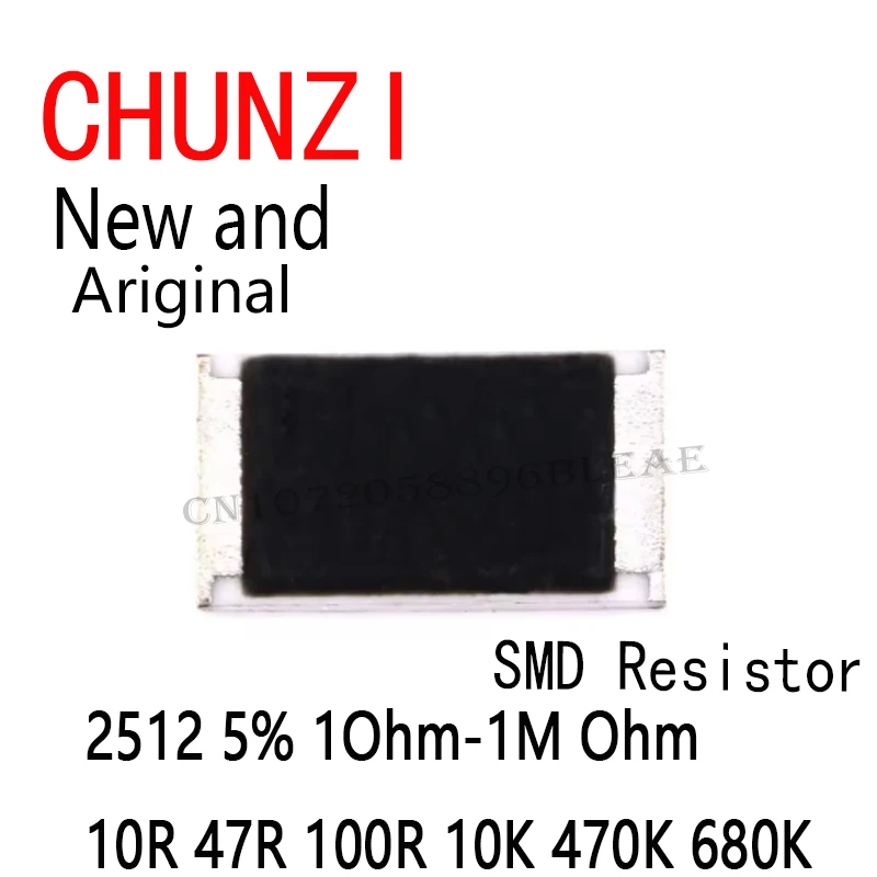 330PCS Electronic Resistors SMD Resistor Assorted Kit Set Smd Resistor Pack 2512 5% 1Ohm-1M Ohm 10R 47R 100R 10K 470K 680K