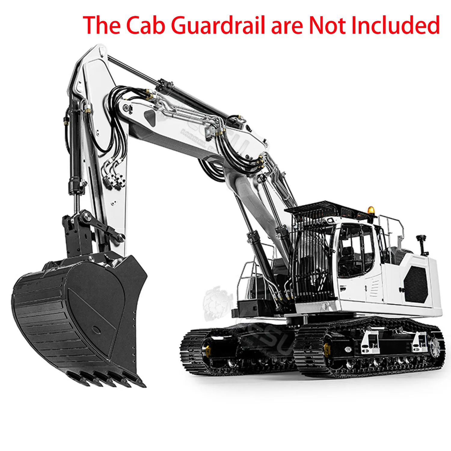 New Upgraded LESU LR945 RC Excavator 1/14 Hydraulic 3-arm Digger Machine Metal Remote Control Construction Vehicles Model RC Toy