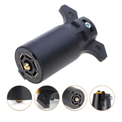 7 Pin 12V European Trailer Socket + Plug Tow Bar Electrics Connector Adapter For RV Truck Caravans