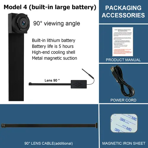 Small 4K DIY Wireless WiFi 2.0MP Camera Supports Remote Live Broadcast Via Smartphone App 1080P Image Quality 4 Models to Choose - Image 6