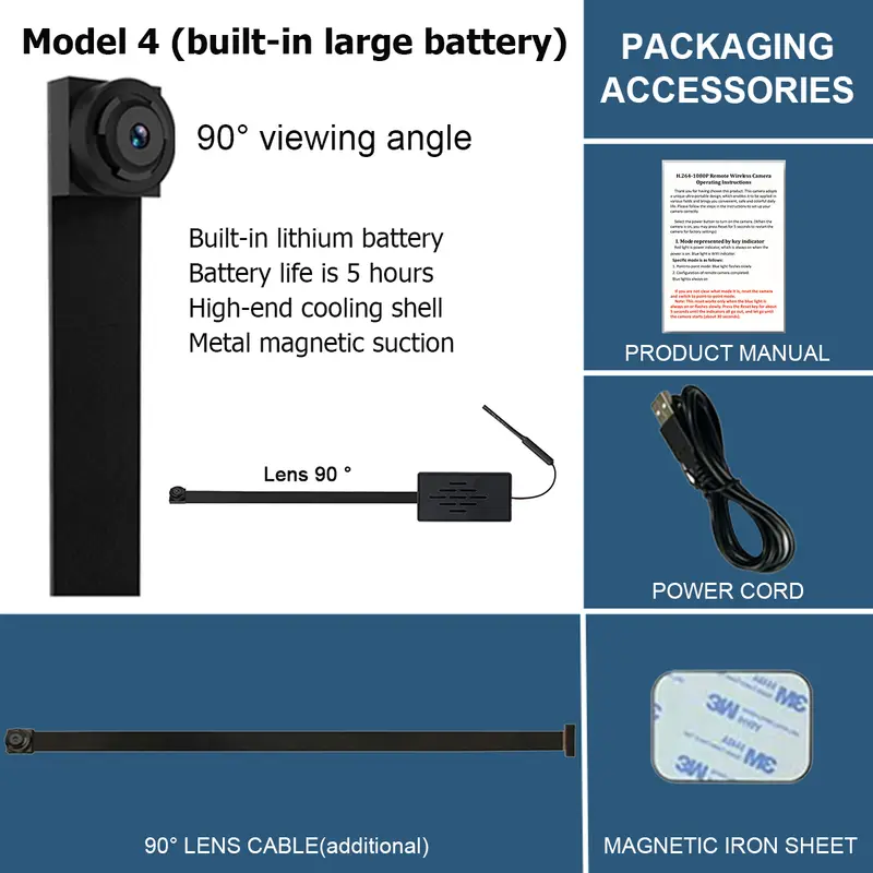 Small 4K DIY Wireless WiFi 2.0MP Camera Supports Remote Live Broadcast Via Smartphone App 1080P Image Quality 4 Models to Choose - Image 6