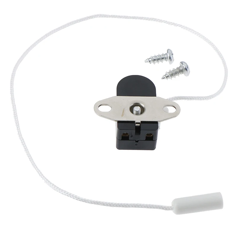 Pull Cord Switch Single Pull Control Rope Switch Replacement for Wall Lamp Bedside Lamp