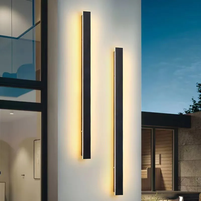 Imagem -05 - Impermeável Led Wall Light para Exterior Lâmpada Moderna para Villa Porch Jardim Pátio Impermeável Frente da Porta da Garagem Ip65