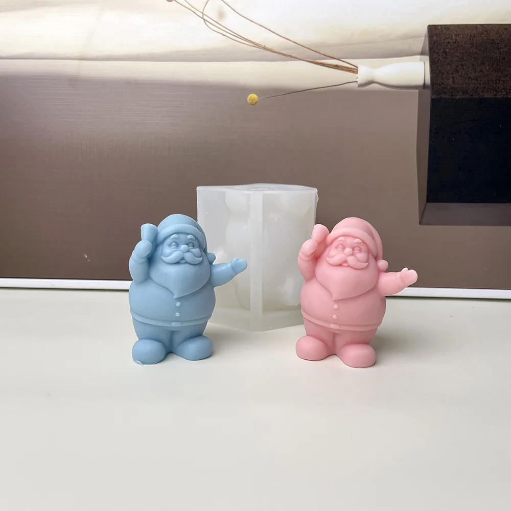 

Колокольчик, Санта-Клаус, свеча, искусство 3D, рождественские подарки, штукатурка, ароматическое мыло, литье, форма