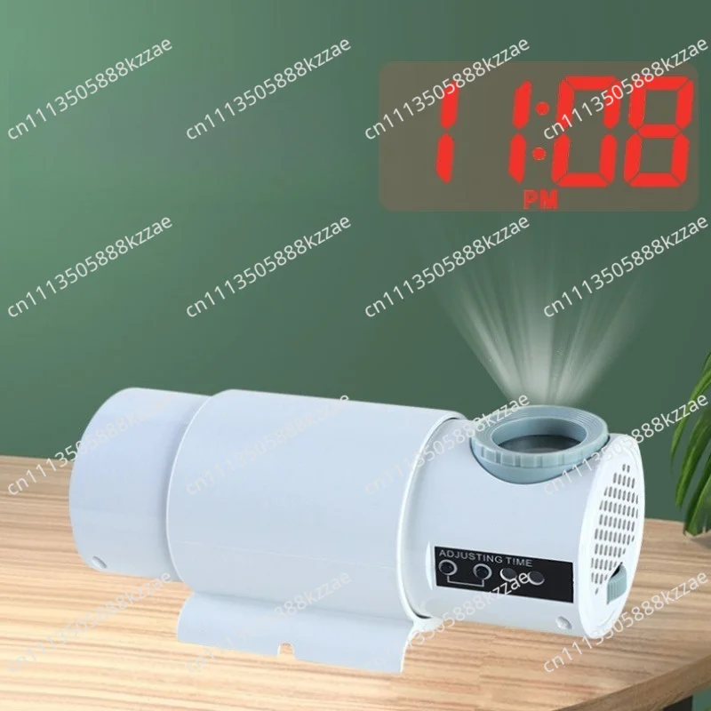 Projection Clock LED Luminous Word Numbers Clocks Electronic Projection Wall Digital Watch Bedroom Desktop Small Night Light