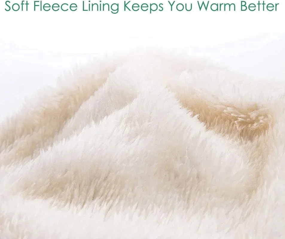 Winter Knit Beanie Scarf Mask Set with Ear Flaps Windproof Fleece Lined Thermal Ear Warmer Thick Cozy Cold Weather Gear