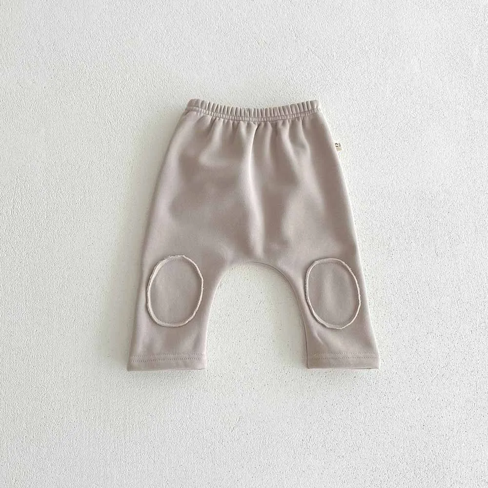 Leggings vêtements d'extérieur Patch pantalon pantalon intérieur enfants mignon bébé en peluche automne hiver nouvelle Version coréenne bébé épaissi chaud enfants