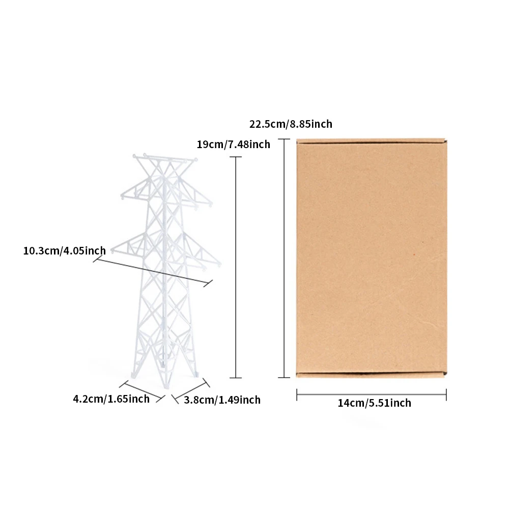 Model dioramy wieża transmisyjna model budowy miejskiej scena ekspozycyjna model wieży napinającej akcesoria do modeli budynków