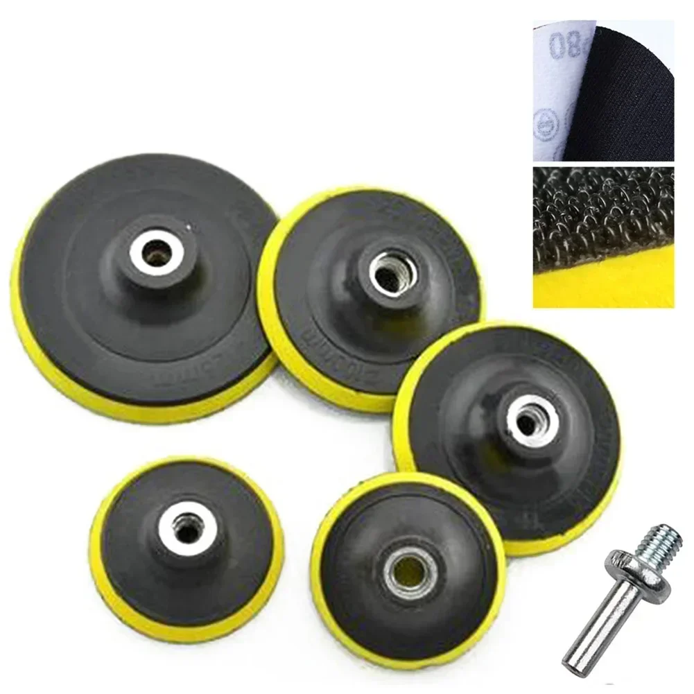 3/4/5/6/7 Inch Flocking Sanding Disc Self Adhesive Polishing Disc Drill Rod Car Paint Care Polishing Pad For Electric Polisher