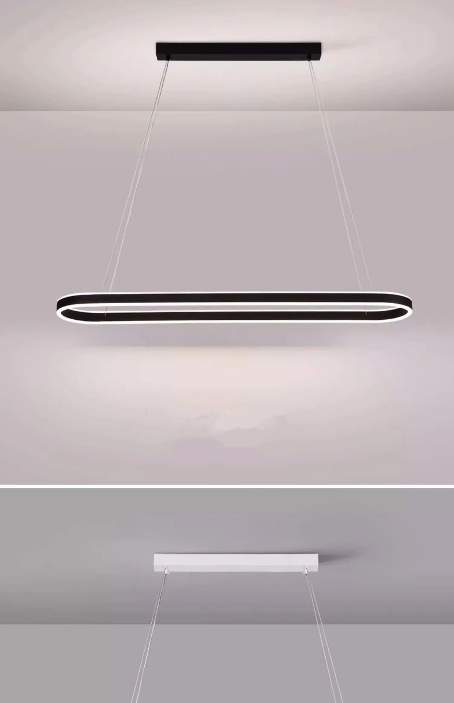 Nordic Minimalism Oval LED Pendant Light