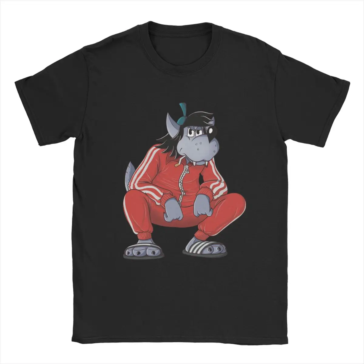 Спортивный костюм Nu Pogodi, футболки с приседанием и волком, забавные мужские футболки из чистого хлопка, футболка с круглым вырезом, одежда с короткими рукавами 4XL, 5XL, 6XL