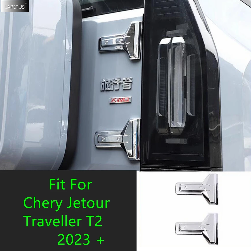 

Car Exterior Rear Trunk Tailgate Hinge Modification Cover Trim For Chery Jetour Traveller T2 2023 2024 Carbon Fiber Accessories