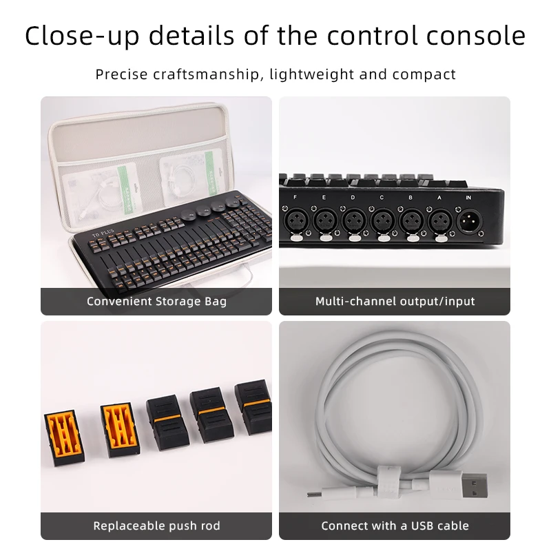 Mini to Plus Command Wing on PC mini dmx controller stage light console with bag for moving head beam lights