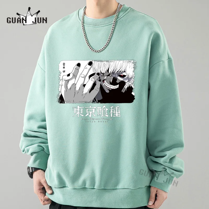 Hot Tokyo Ghoul Kaneki Ken Japan Anime Pullovers Hoodie Tokyo Revengers Cartoon Sweatshirt Men Streetwear Harajuku Manga Hoodie