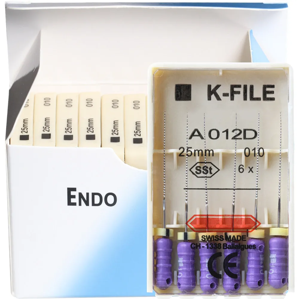 10 paczek 21/25/31mm Dental K-FILE ze stali nierdzewnej Endo kanał korzeniowy pilniki K do użytku ręcznego endodontyczny rozrzutnik palców produkty