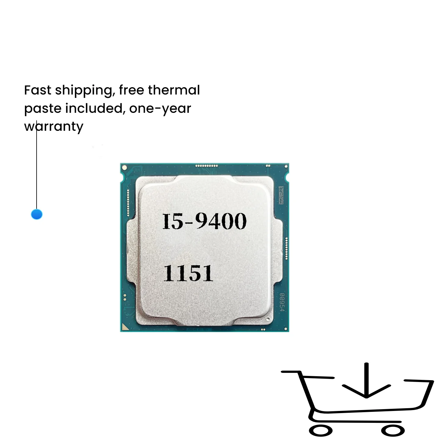 

Core i5 9400 i5-9400 2.9GHz Six-Core Six-Thread CPU 65W 9M Processor LGA 1151