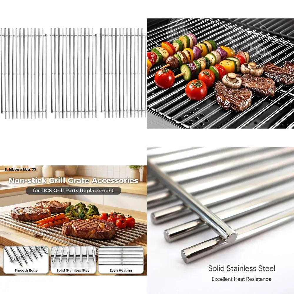 

Решетки из цельной нержавеющей стали 8 мм для газовых грилей, подходят для моделей серий 24-48