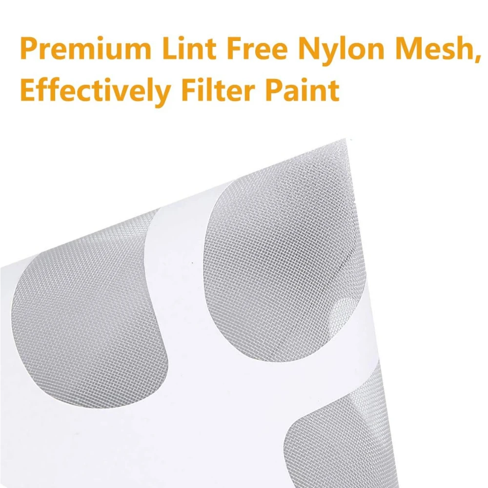 100 Pack Paint Filter Cone with Fine Nylon Mesh Automotive Spray Guns 100 Micron Paint Cone Paint Strainers